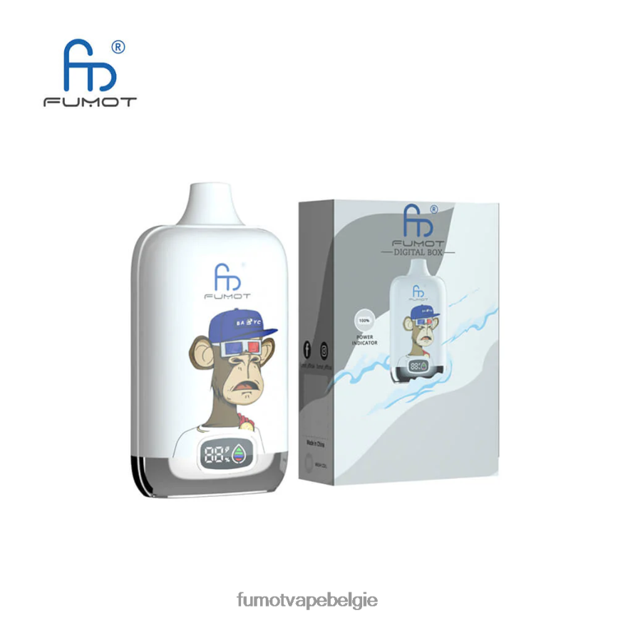 Fumot tech LX0PBF118 bosbes kers cranberry 12000 wegwerp vape-pod - 20 ml (1 stuk) Fumot Digital Box