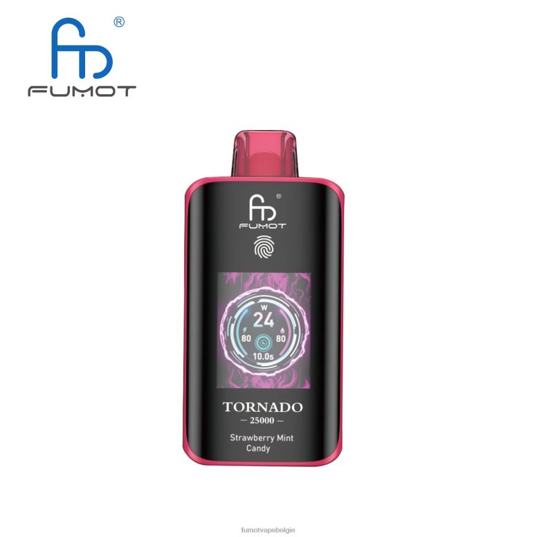 Fumot Tornado 25000 wegwerpdamp Aardbeienmunt snoep - H42Z615 Fumot Vape Online Shop