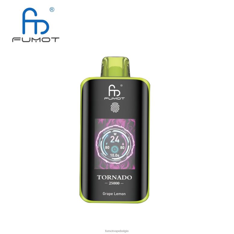 Fumot Tornado 25000 wegwerpdamp druif citroen - H42Z66 Fumot Vape Online Shop