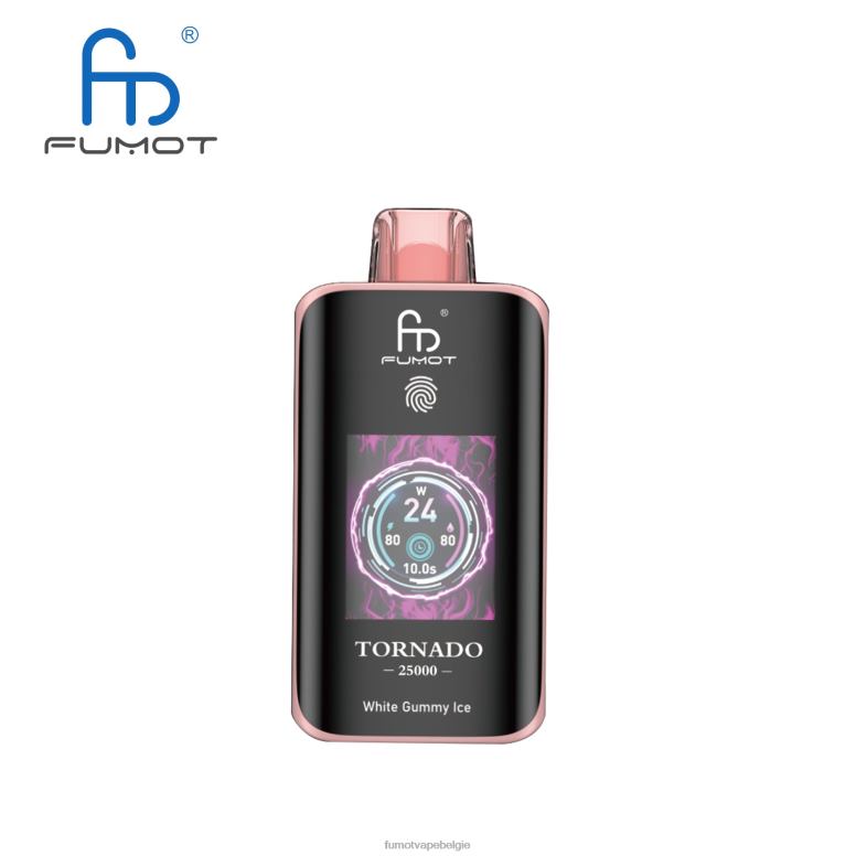 Fumot Tornado 25000 wegwerpdamp wit gomachtig ijs - H42Z614 Fumot Vape Online Shop
