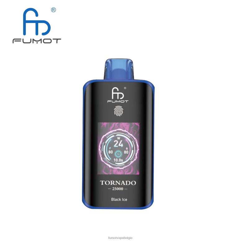 Fumot Tornado 25000 wegwerpdamp zwart ijs - H42Z62 Fumot Vape Online Shop