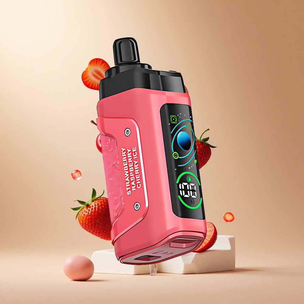 Razz Bar 45000 Puffs Wegwerp Vape Aardbei Kers Ijs met 1.0 Ohm Mesh Coil en Type-C Oplaadbaar