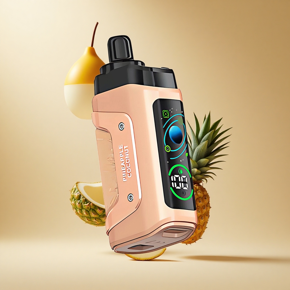 Razz Bar 45000 Puffs Wegwerp Vape Ananas Kokos met Aanpasbare Luchtstroom en Type-C Oplaadbaar