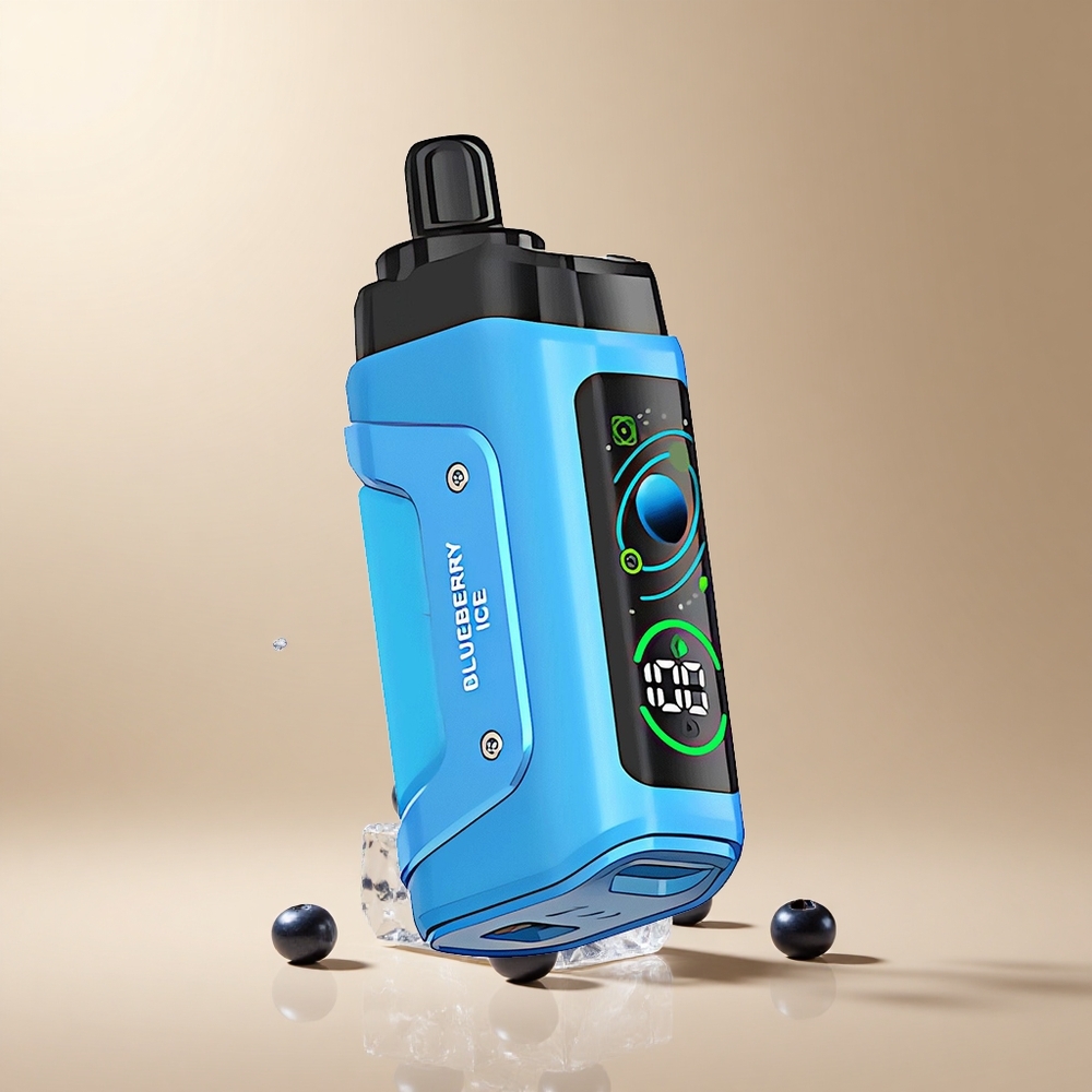 Razz Bar 45000 Puffs Wegwerp Vape Bosbes IJs met 1.0 Ohm Mesh Coil en Type-C Oplaadbaar