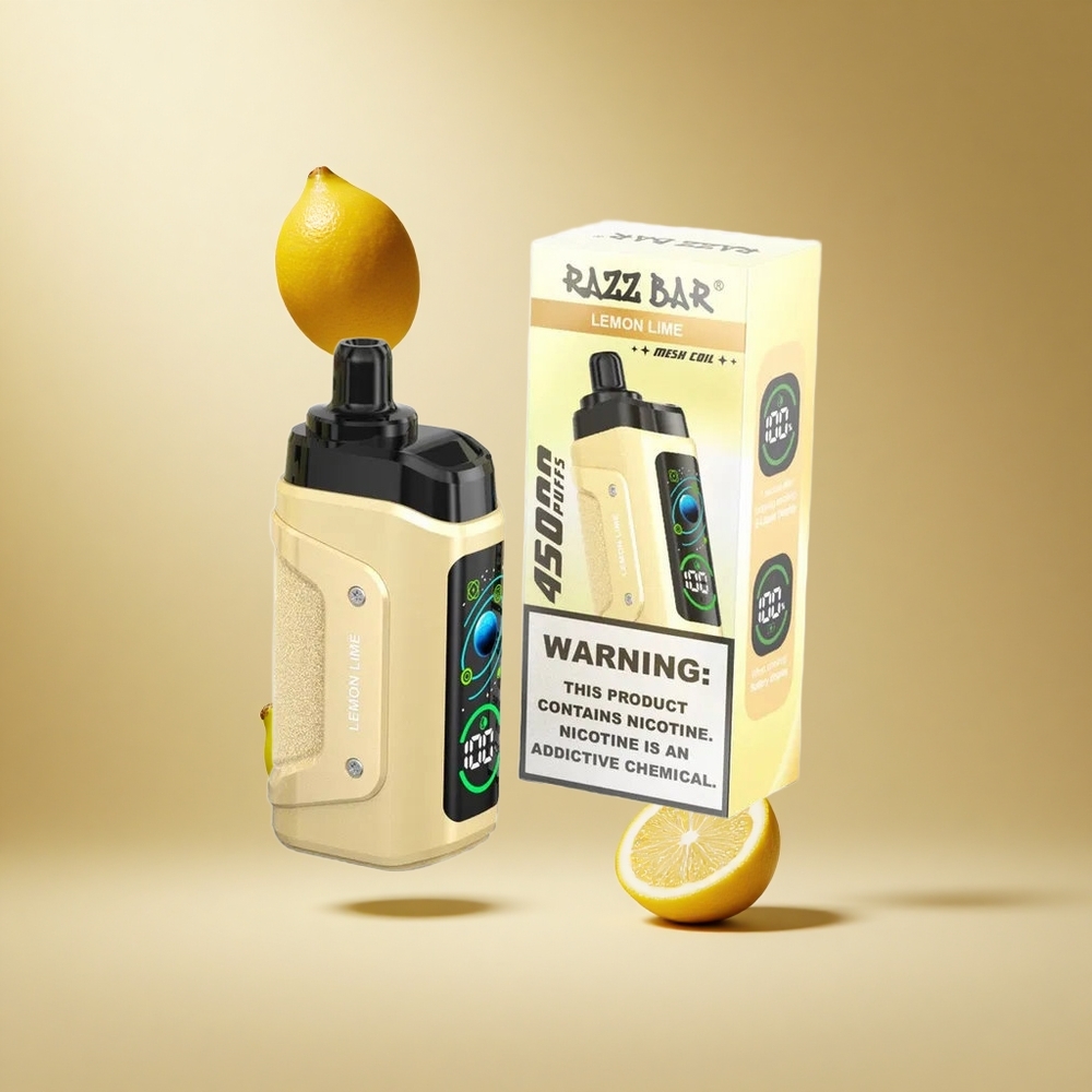 Razz Bar 45000 Puffs Wegwerp Vape Citroen Limoen met Aanpasbare Luchtstroom