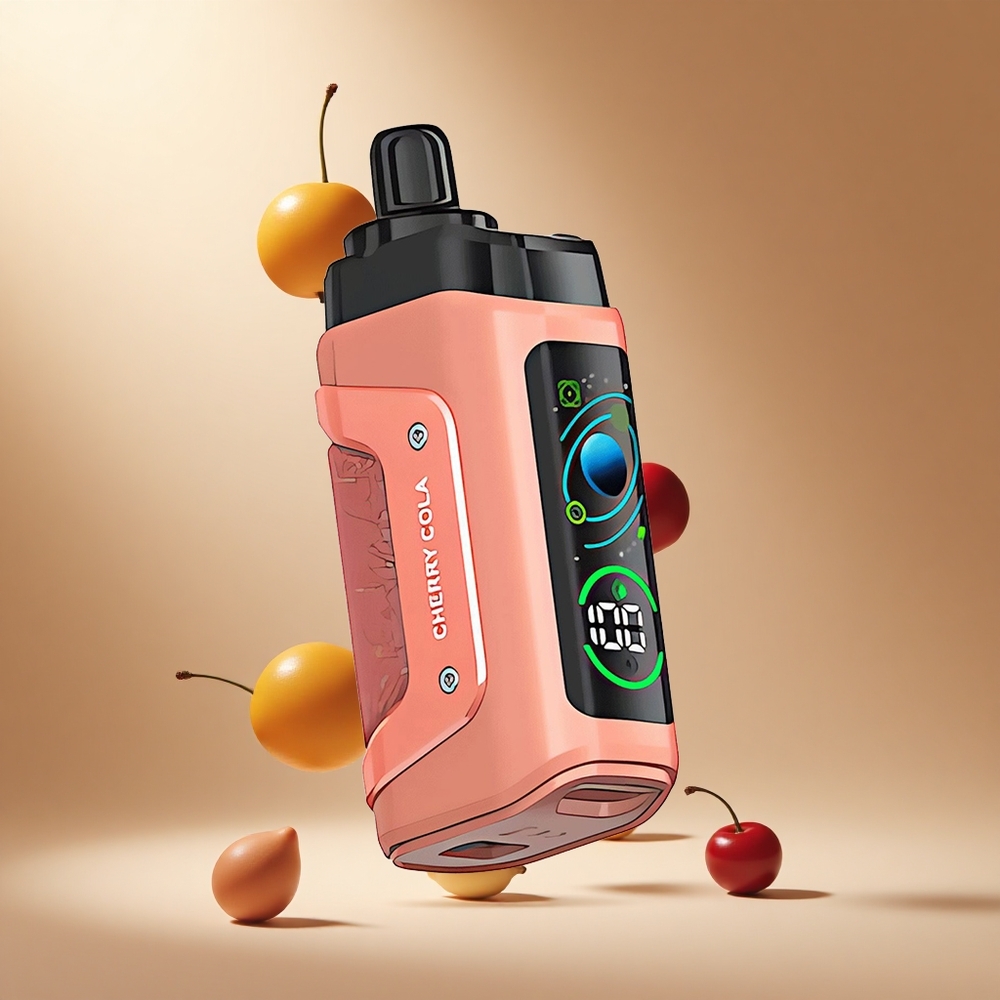 Razz Bar 45000 Puffs Wegwerp Vape Kersen Cola met 20 mg/ml Nicotine en Aanpasbare Luchtstroom