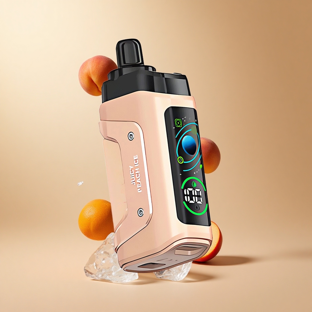 Razz Bar 45000 Puffs Wegwerp Vape Sappige Perzik Ijs met 1.0 Ohm Mesh Coil en 650 Mah Batterij