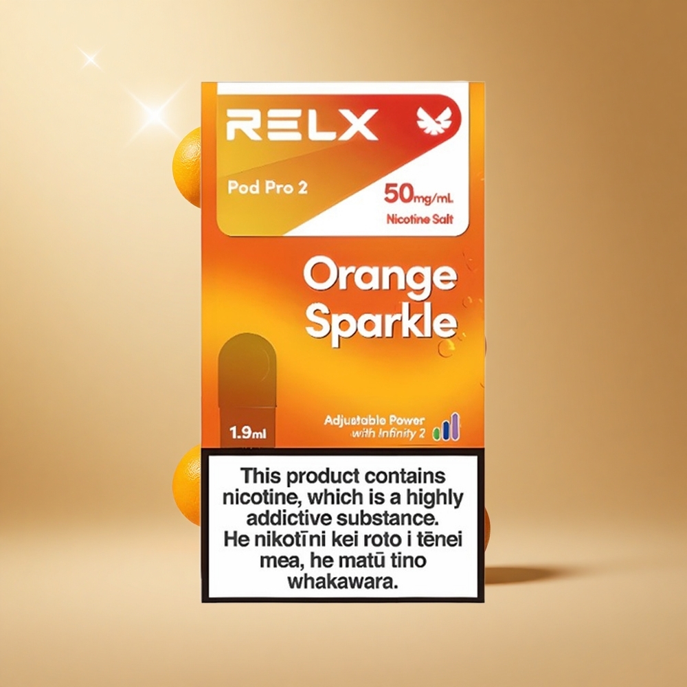 RELX Pod Pro 2 1.9ml Oranje Vonk met 5% Nicotine en 600 Puffs