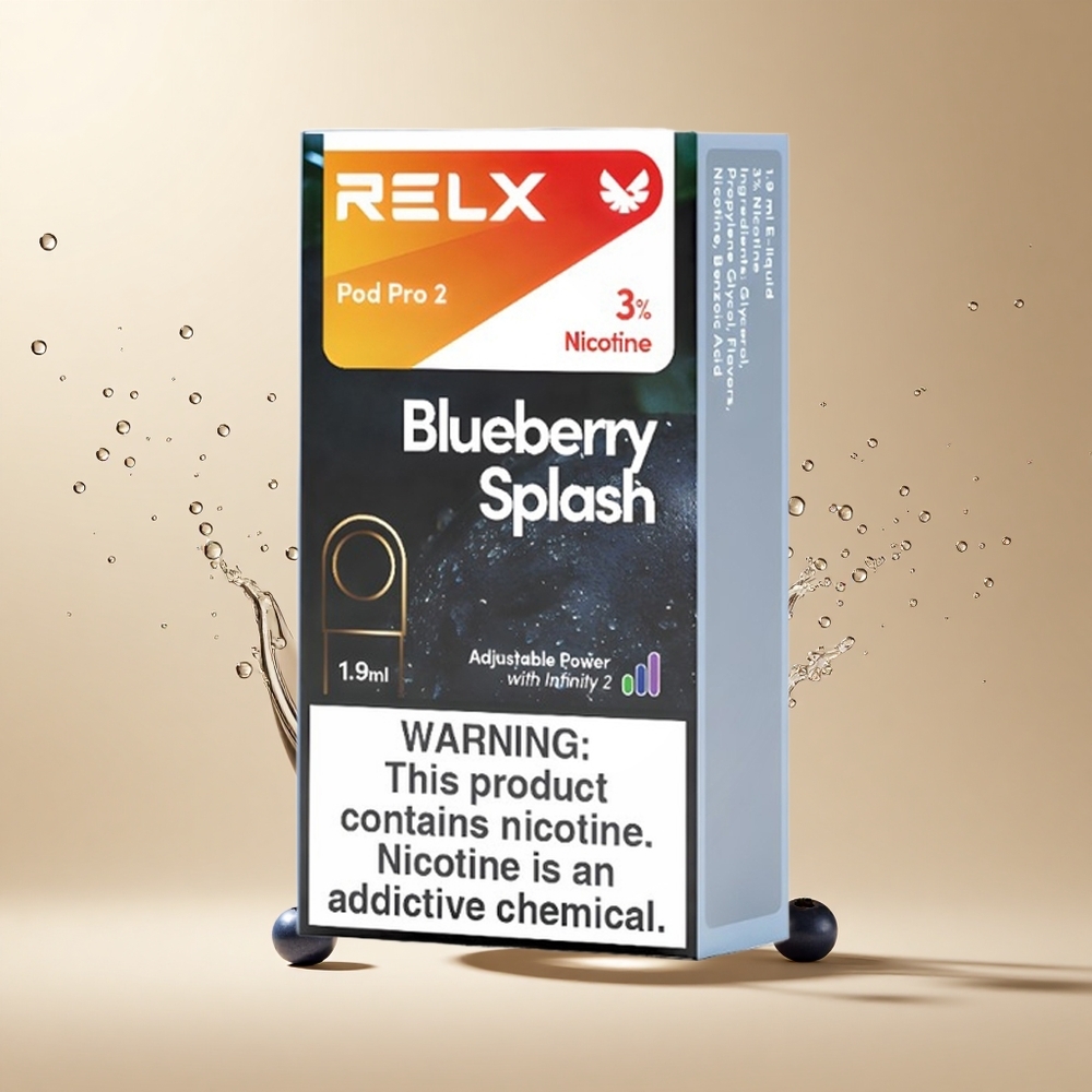 RELX Pod Pro 2 Blauwe Bes Splash met 3% Nicotine en 1.9ml Vloeistofcapaciteit