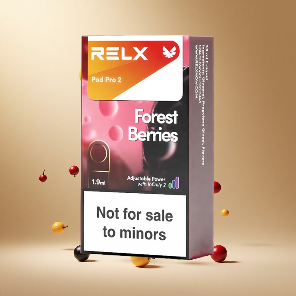 RELX Pod Pro 2 Bosbessen 0% Nicotine & 1.9ml Capaciteit
