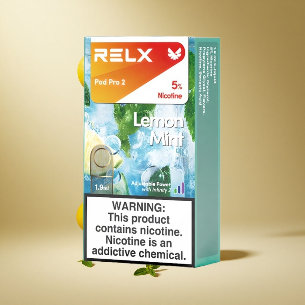 RELX Pod Pro 2 Citroen Munt 5% Nicotine 1.9ml 600 Puffsjes