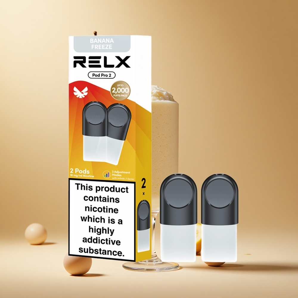 RELX Pod Pro 2 Dessert-Banaan Vries - 1,9ml & 600 Puffs
