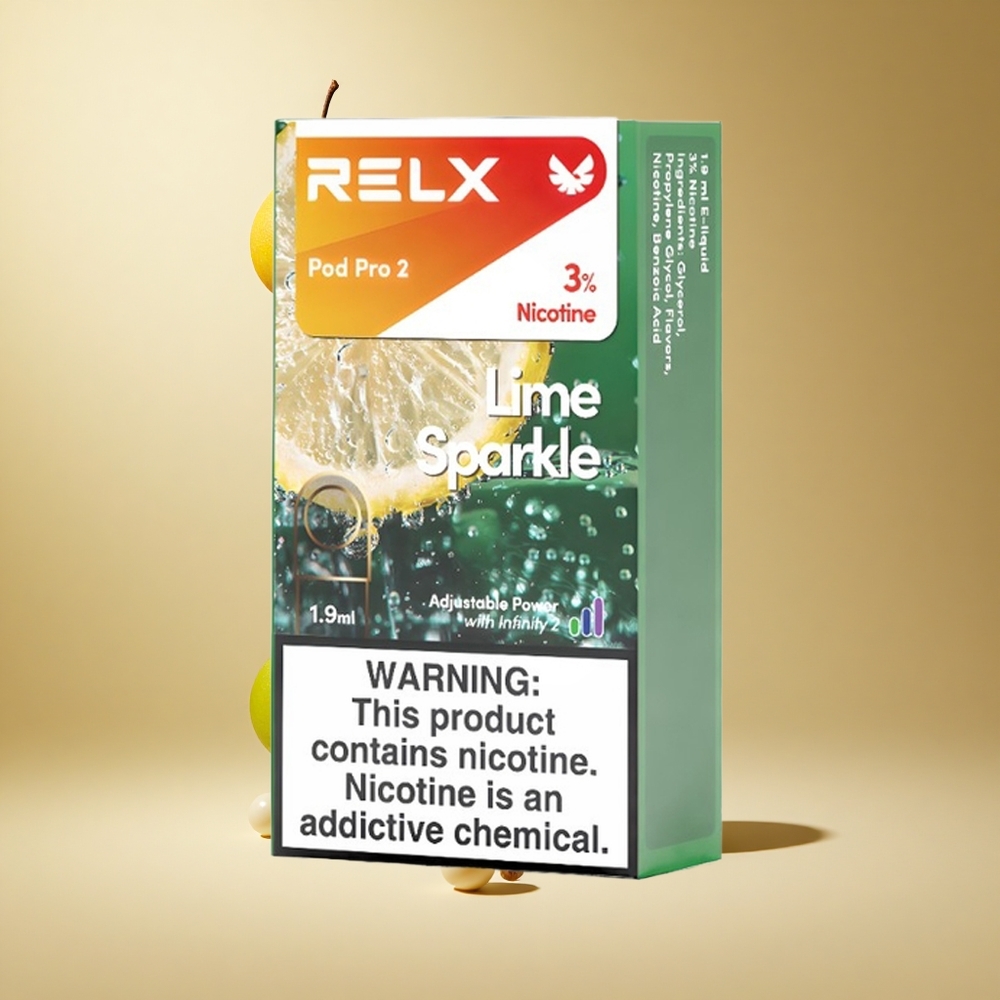 RELX Pod Pro 2 Limoen Glans met 3% Nicotine en 1,9ml Capaciteit