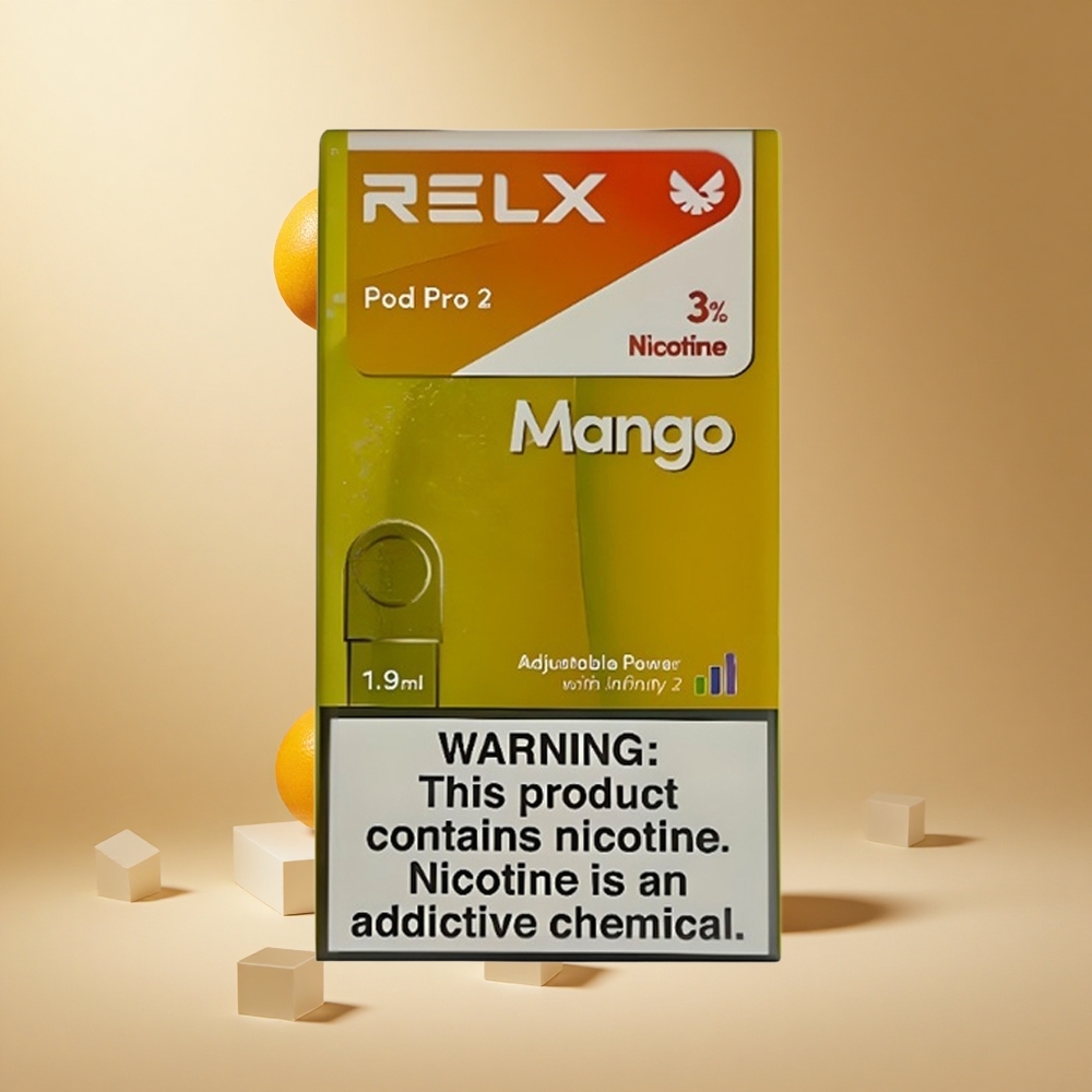 RELX Pod Pro 2 Mond Mango IJs met 3% Nicotine en 1.9ml Capaciteit