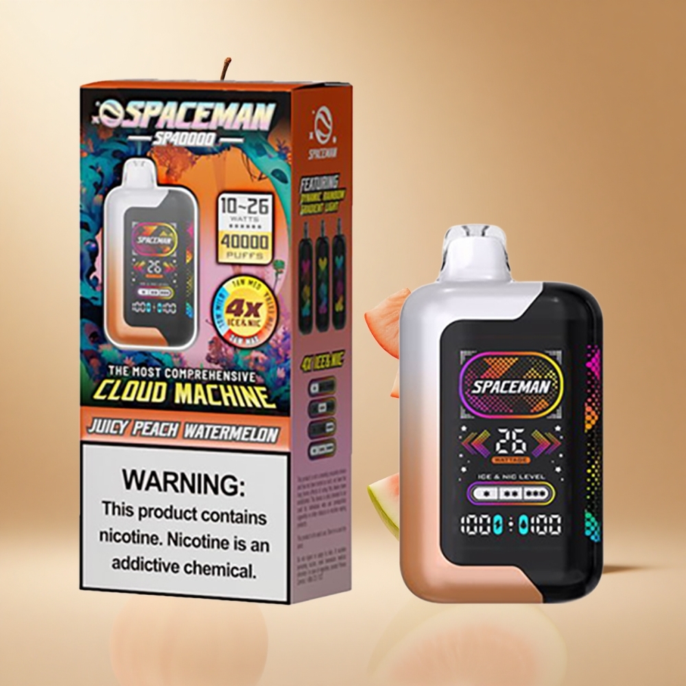 SMOK SPACEMAN SP40000 Wegwerp Vape Sappige Perzik Watermeloen met 20ml eLiquid en 40000 Puffs