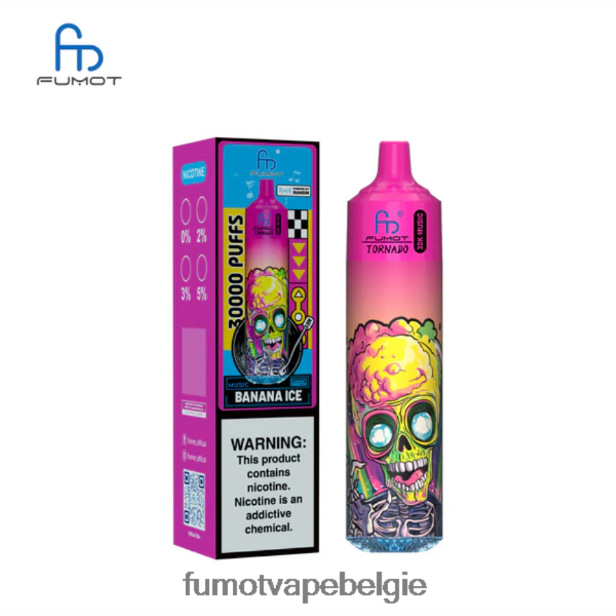 Fumot Belgie 2D2V241 bananen ijs Fumot Tornado 30k muziek