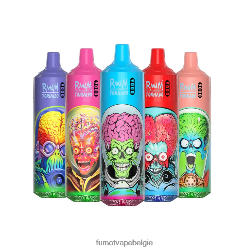 Fumot Belgie LX0PBF14 kiwi-passievrucht-guave 9000 wegwerp-vape-pen - 18 ml (1 stuk) Fumot Tornado
