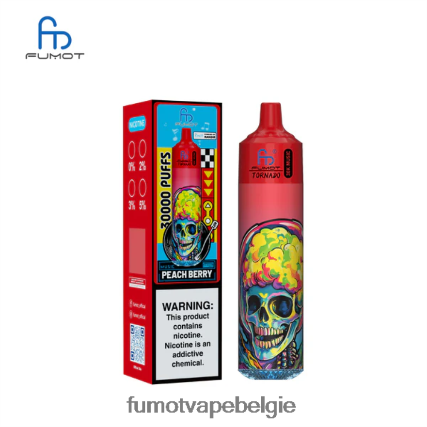 Fumot Vape Kopen 2D2V2419 perzik bes Fumot Tornado 30k muziek