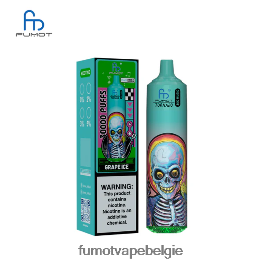 Fumot Vape Price 2D2V2413 druiven ijs Fumot Tornado 30k muziek