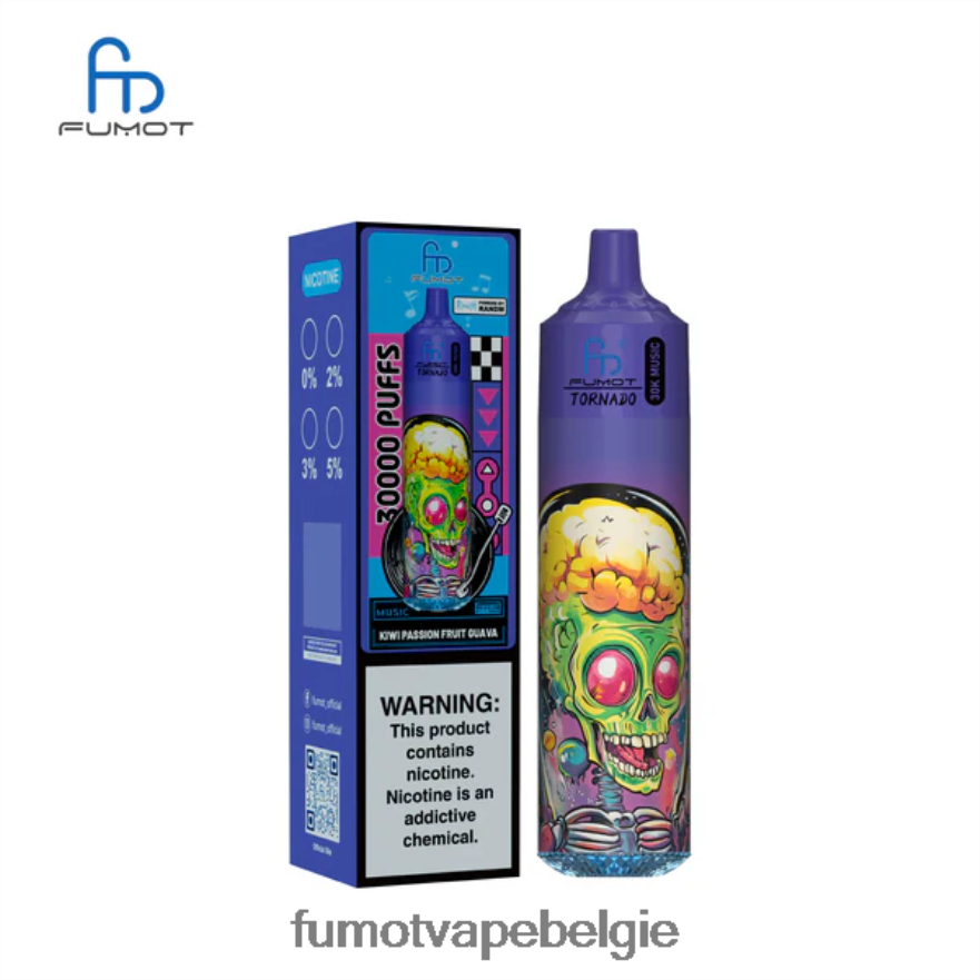 Fumot Vape Review 2D2V2414 kiwi-passievrucht-guave Fumot Tornado 30k muziek