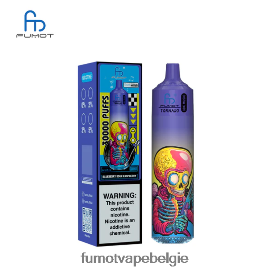 Fumot Vape Review 2D2V246 bosbes zure framboos Fumot Tornado 30k muziek