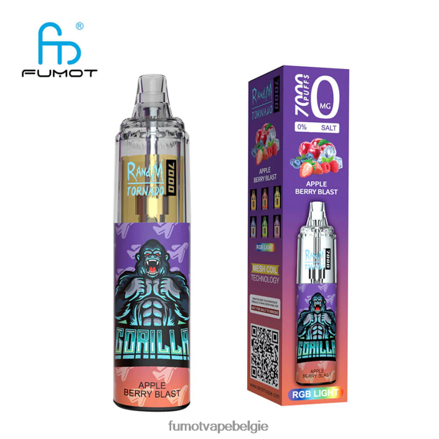 Fumot tech LX0PBF528 perzik-mango 0% 7000 14ml wegwerp-vape-pen (1 stuk) Fumot Tornado