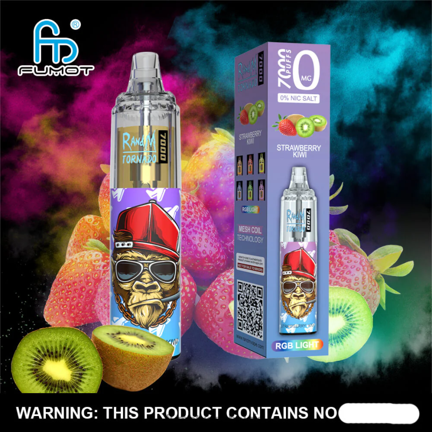 Fumot tech LX0PBF528 perzik-mango 0% 7000 14ml wegwerp-vape-pen (1 stuk) Fumot Tornado
