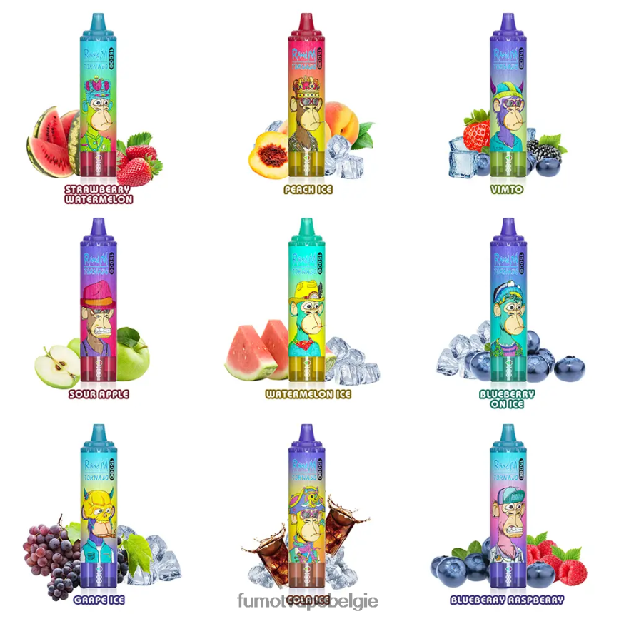 Fumot vape kopen LX0PBF197 aardbeien ijs 25 ml 15000 wegwerpvape (1 stuk) Fumot Tornado